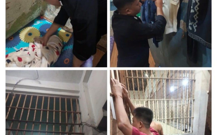 Rutan Labuhan Deli Rutin Gelar Razia Blok Hunian.