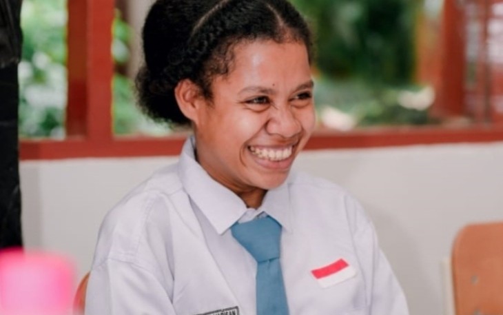 Merlin Julens Marisan, siswa SRMA 29 Jayapura 