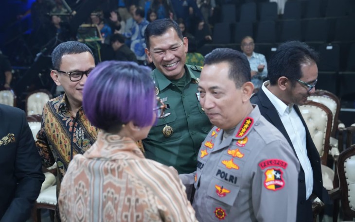 Kapuspen TNI Mayjen TNI Kristomei Sianturi mewakili Panglima TNI saat menghadiri acara Gala Literasi Nusantara