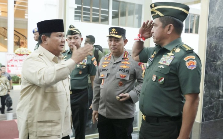 Kasad Jenderal TNI Maruli Simanjuntak, M.Sc., saat Hadiri Halal Bihalal Presiden dengan PPAD dan Keluarga Besar TNI-Polri