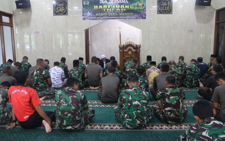 Kodim 0803/Madiun Gelar Doa Bersama Sambut Hari Juang TNI AD