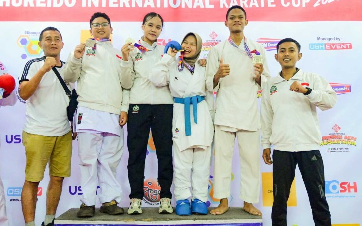 Karateka Koharmatau Tambah 3 Medali dan Harumkan TNI AU