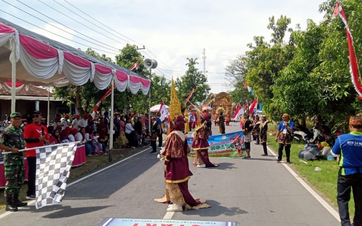  Koramil Kedunggalar Apel Gabungan Pengamanan Karnaval Specta HUT ke-80 RI