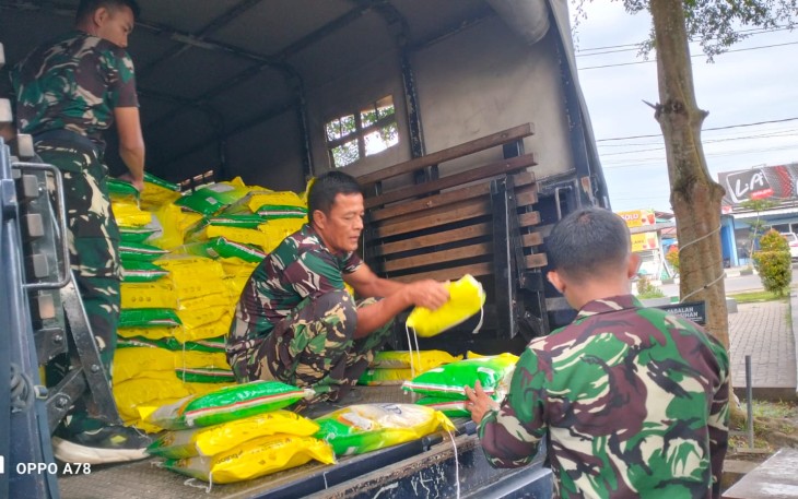 Lanud Supadio Gelar Bakti Teritorial Prima Beras Murah