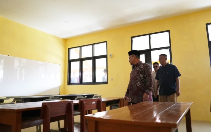Mendikdasmen, Abdul Mu'ti, meresmikan Revitalisasi Satuan Pendidikan SLBN Taruna Mandiri, Sabtu (20/12) di Kuningan, Jawa Barat.