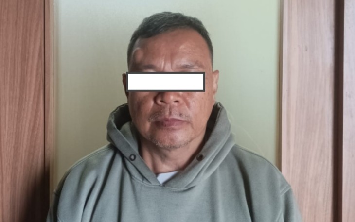 Tersangka OA (55) diamankan oleh tim Opsnal Unit 1 Subdit Umum/Jatanras Polda Metro Jaya