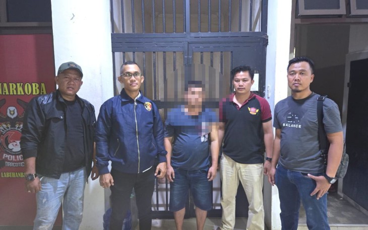 Lagi Unit Intel Kodim 0209/LB Berhasil Ringkus Terduga Bandar Narkoba di Sungai Kanan