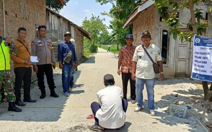 Sertifikasi Pembangunan Jalan Cor Beton Desa Tulus Ayu