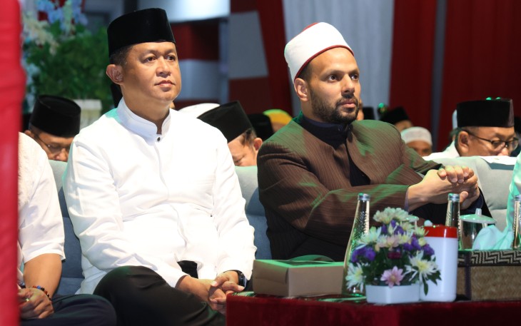 Kapolda Kalteng Irjen Pol Iwan Kurniawan, S.IK., M.Si., saat Hadiri Tabligh Akbar Kebangsaan di Kantor Gubernur