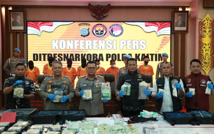 Polda Kaltim Ungkap Peredaran Narkoba di Samarinda-Balikpapan