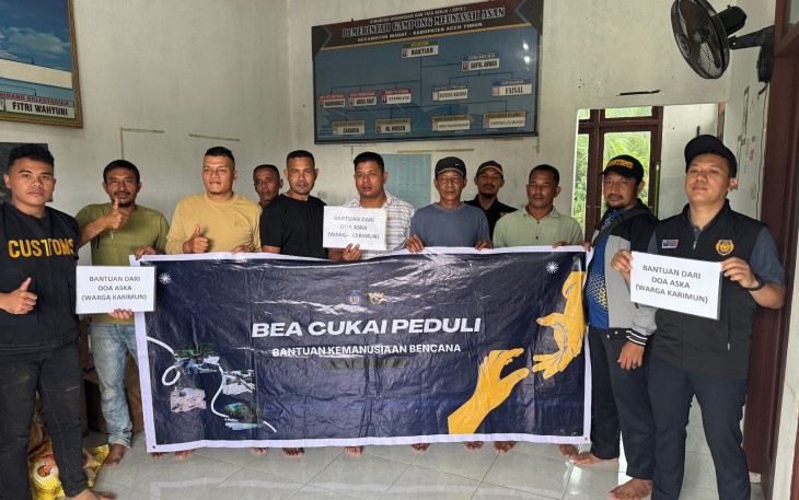 Relawan Bea Cukai Peduli Salurkan Bantuan Kemanusiaan di Aceh Timur