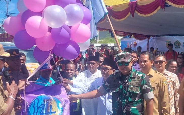 Dandim 1710/Mimika Hadiri Parade Paskah Okuimene 2025