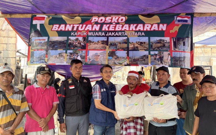 WEGE Bantu Korban Kebakaran di Kapuk Muara
