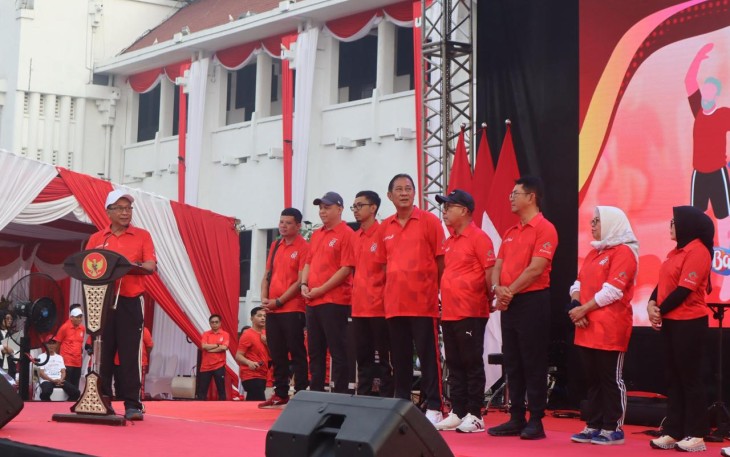 Bank Jatim Sukses Selenggarakan Senam Lansia 