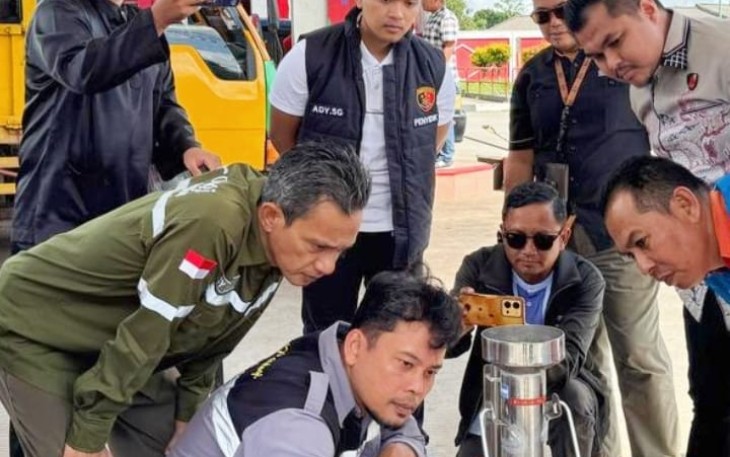 Satreskrim Polres Bintan Lakukan Pengecekan Tera Volume BBM SPBU dan Ketersediaan LPG di Kabupaten Bintan