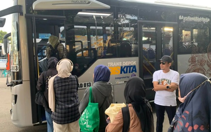 Ilustrasi pengguna BisKita Trans Depok 