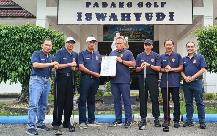 Danrem 081/DSJ Kolonel Arm Untoro Hariyanto resmi ditunjuk sebagai Dewan Pembina Persatuan Golf Indonesia (PGI) Cabang Kota Madiun