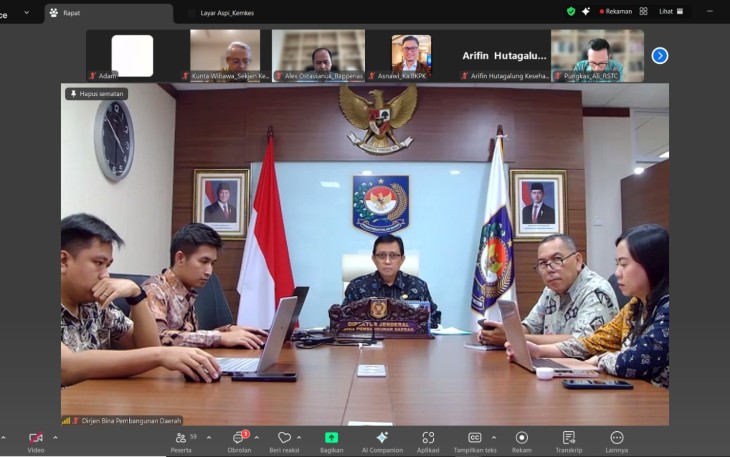Diskusi daring yang secara khusus membahas batang tubuh RPerpres RIBK. 