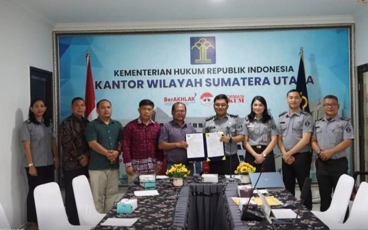 Kanwil Kemenkum Sumut Gelar Rapat Harmonisasi Rancangan Peraturan Bupati Kabupaten Pakpak Bharat Tentang Penyelenggaraan Koperasi Desa Merah Putih