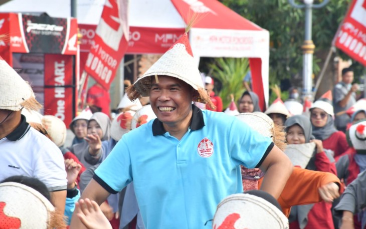 Dandim Ponorogo Hadiri Pagelaran Tari dan Senam Aku Cinta Indonesia