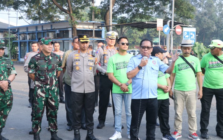 Dandim 0506/Tgr Lakukan Pengamanan Buruh Dari Tangerang-Jakarta