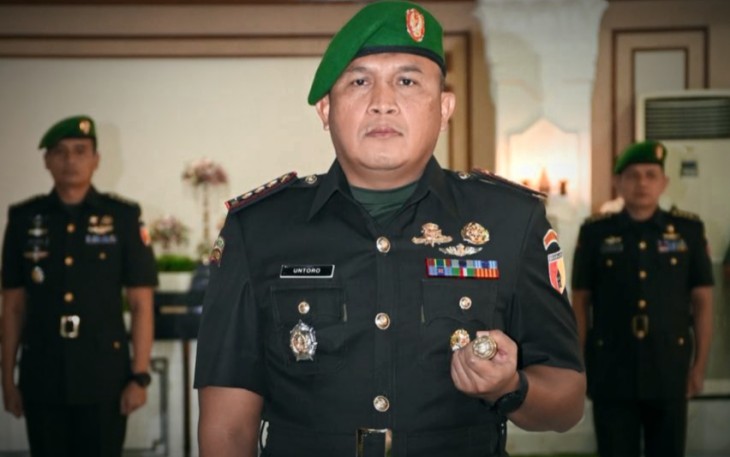 Kolonel Arm Untoro Hariyanto resmi menjabat sebagai Danrem 081/DSJ