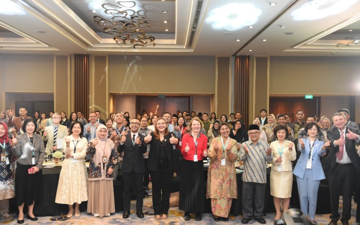 Menteri Pendidikan Dasar dan Menengah (Mendikdasmen), Abdul Mu`ti, menghadiri forum Cambridge English Asia-Pacific Leadership Summit 2025 di Jakarta, Rabu (12/2)