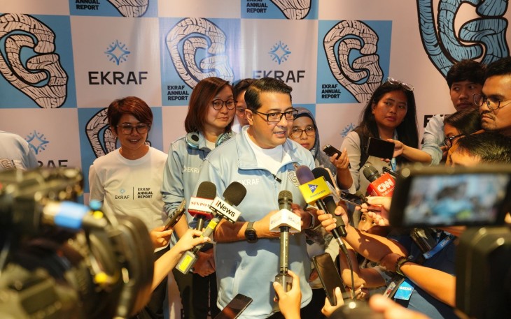 Menekraf Teuku Riefky Harsya pada acara EAR 2025, di Thamrin Nine Ballroom, Senin, 22 Desember 2025.