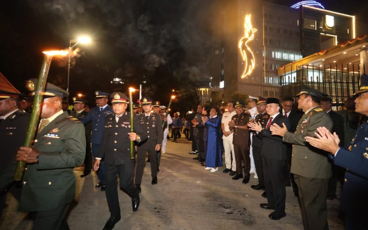 Pemprov Papua Gelar Taptu dan Pawai Obor