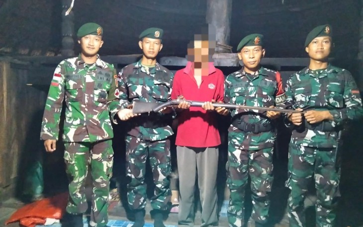 Senjata Api Springfield saat Diserahkan ke Pos Ailala