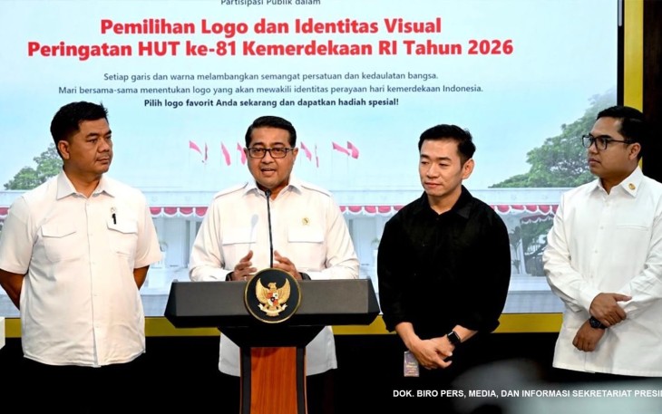 Caption: Menteri Ekonomi Kreatif, Teuku Riefky Harsya, mendukung keterlibatan aktif masyarakat untuk memilih logo HUT ke-81 Republik Indonesia, Jakarta, Rabu ( 24/6/2026).