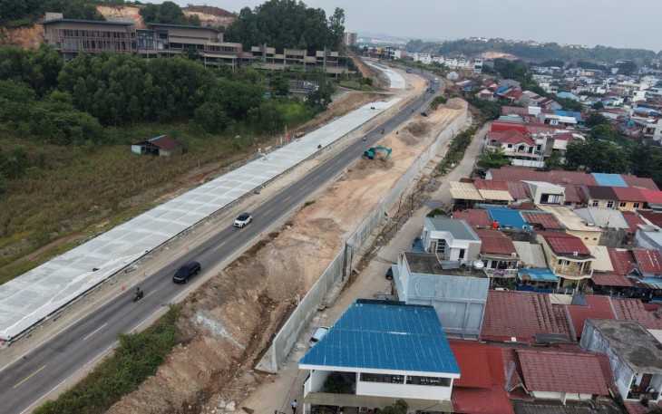 Jalan Landing Point Fly Over – Simpang Lalan Madani Capai 39,194 Persen