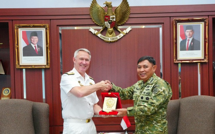 Asops Panglima TNI saat Terima Courtesy Call Kepala Operasi Gabungan Australia
