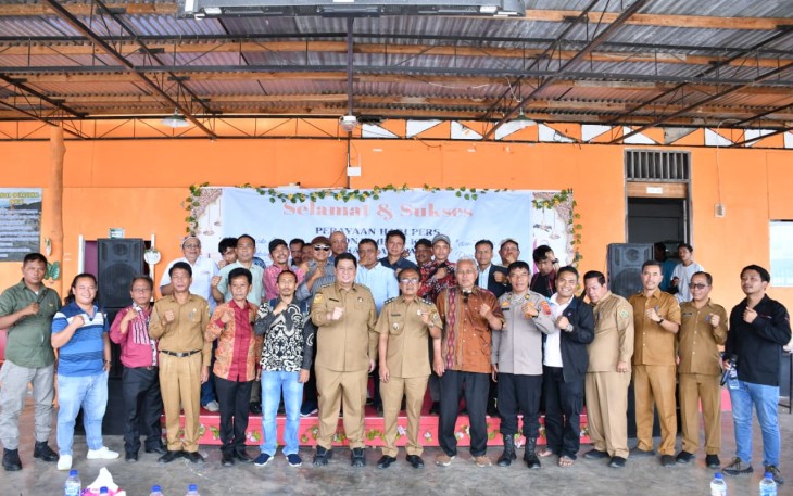 Bupati Samosir Vandiko Timotius Gultom menghadiri Acara HPN Tingkat Kab Samosir