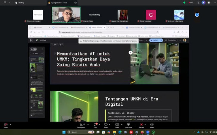 50 Mahasiswa Papua Ikuti AI Connect Series tentang Produktivitas Mahasiswa Berbasis AI