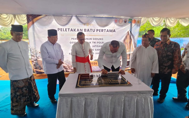 Kardinal Suharyo Pimpin Peletakan Batu Pertama Gereja TNI-Polri St Ignatius Jatisari