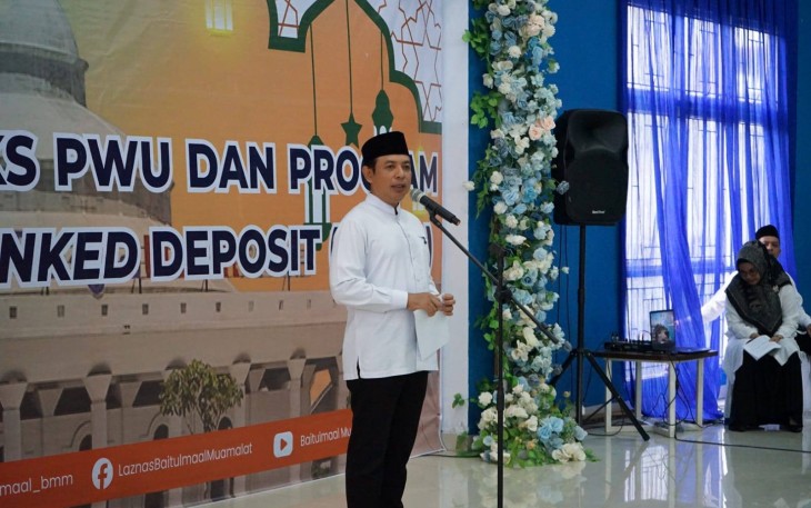 Wali Kota Bengkulu Dedy Wahyudi Dalam Lembaga Keuangan Syariah Penerima Wakaf Uang (LKS PWU) dan program Cash Waqaf Linked Deposit (CWLD) di Bank Fadhilah, Kamis (26/2/26) /Foto : MC 