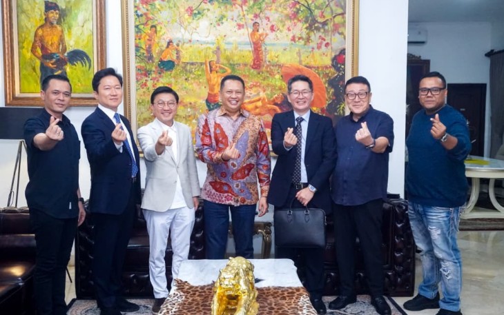 Bamsoet saat menerima perwakilan Sojunghan Medicare di Jakarta, Rabu (12/8/26).