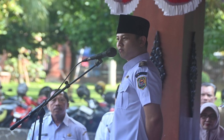 Bupati Trenggalek, Mochamad Nur Arifin, saat menyampaikan warning terkait WFH.