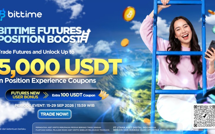 Bittime Perluas Akses Futures Melalui Program Position Boost