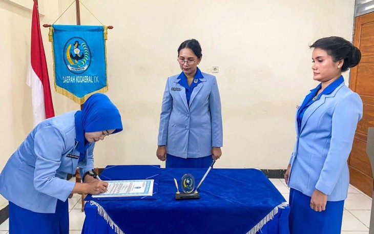 Pelantikan kepengurusan Kodaeral IX Gabungan Jalasenastri Koarmada RI