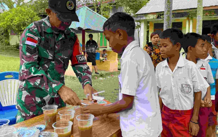 Pemenuhan gizi siswa perbatasan 