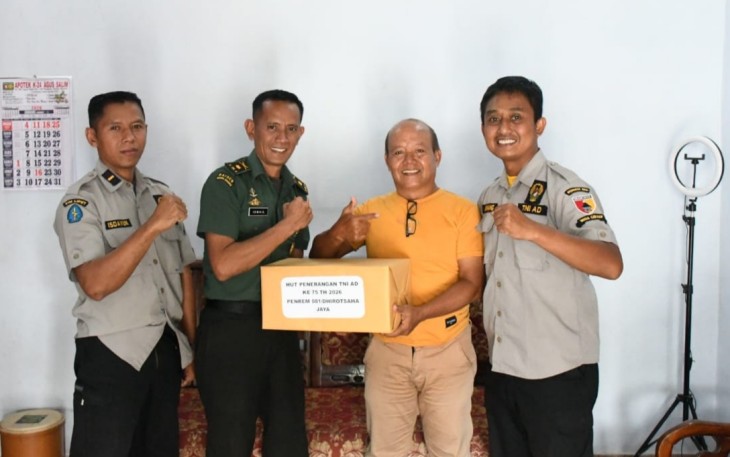 Silaturahmi Penrem 081/DSJ di kediaman mantan anggota 