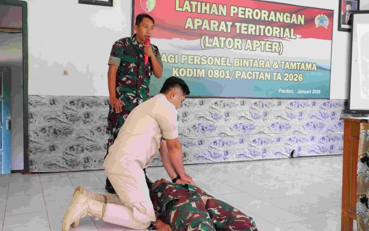Latihan perorangan APTER Kodim Pacitan 