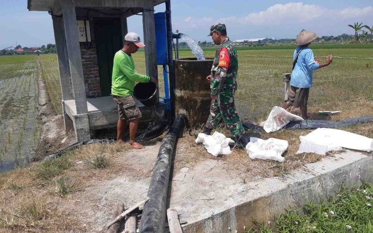 Pompanisasi aliri persawahan petani wilayah binaan 
