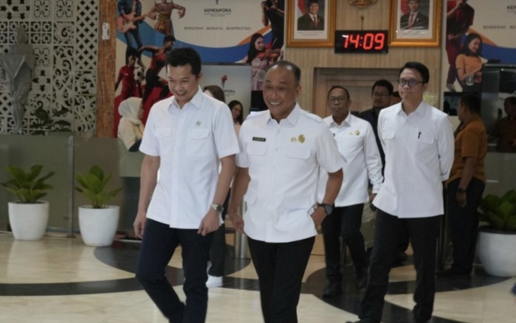 Wamenpora Taufik Hidayat bersama Kepala BKN Prof Zudan di Jakarta 