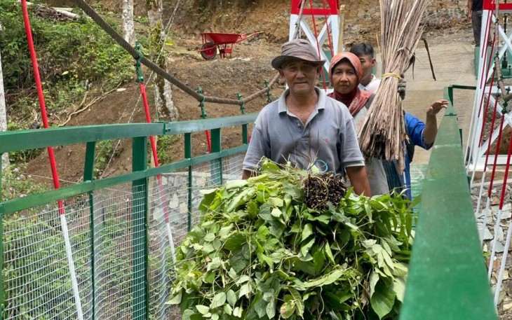 Jembatan perintis Garuda dusun Kresek 