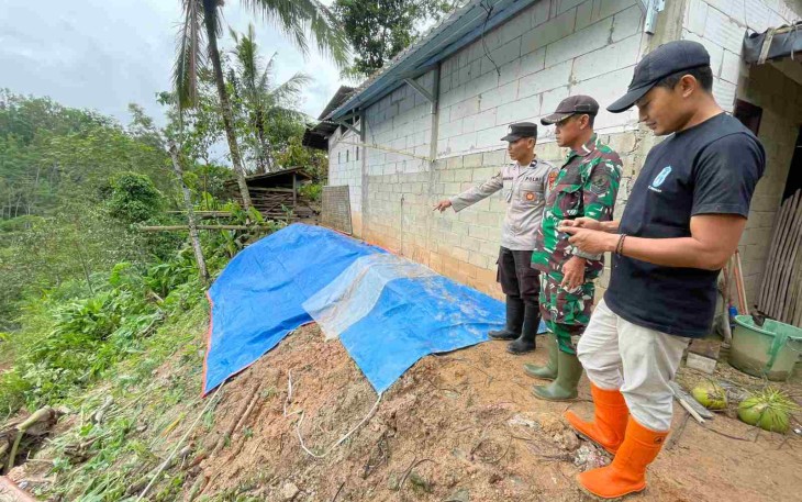 Lokasi bencana longsor di wilayah desa binaan 