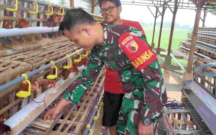 Serda Roni sambangi peternak ayam di wilayah desa binaannya