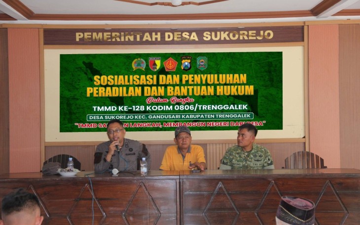Sosialisasi hukum di lokasi TMMD